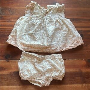 Carter's Cream Floral Kids Matching Set